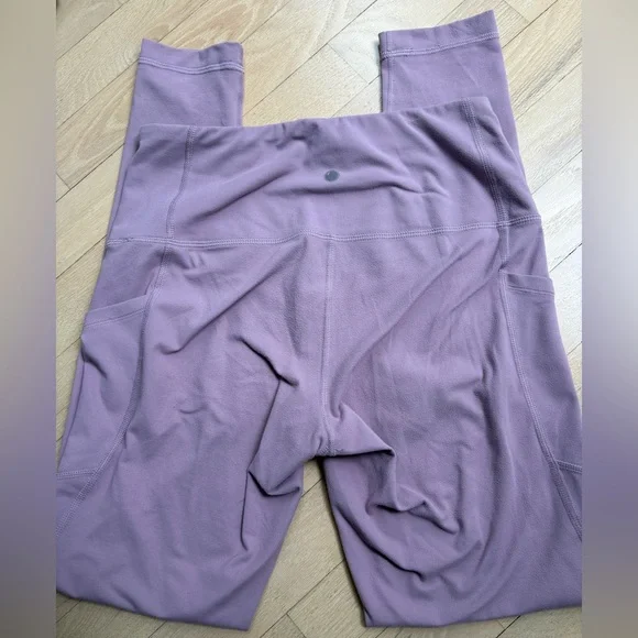 Yogalicious Lavender High-Waist Leggings - Picture 3 of 4